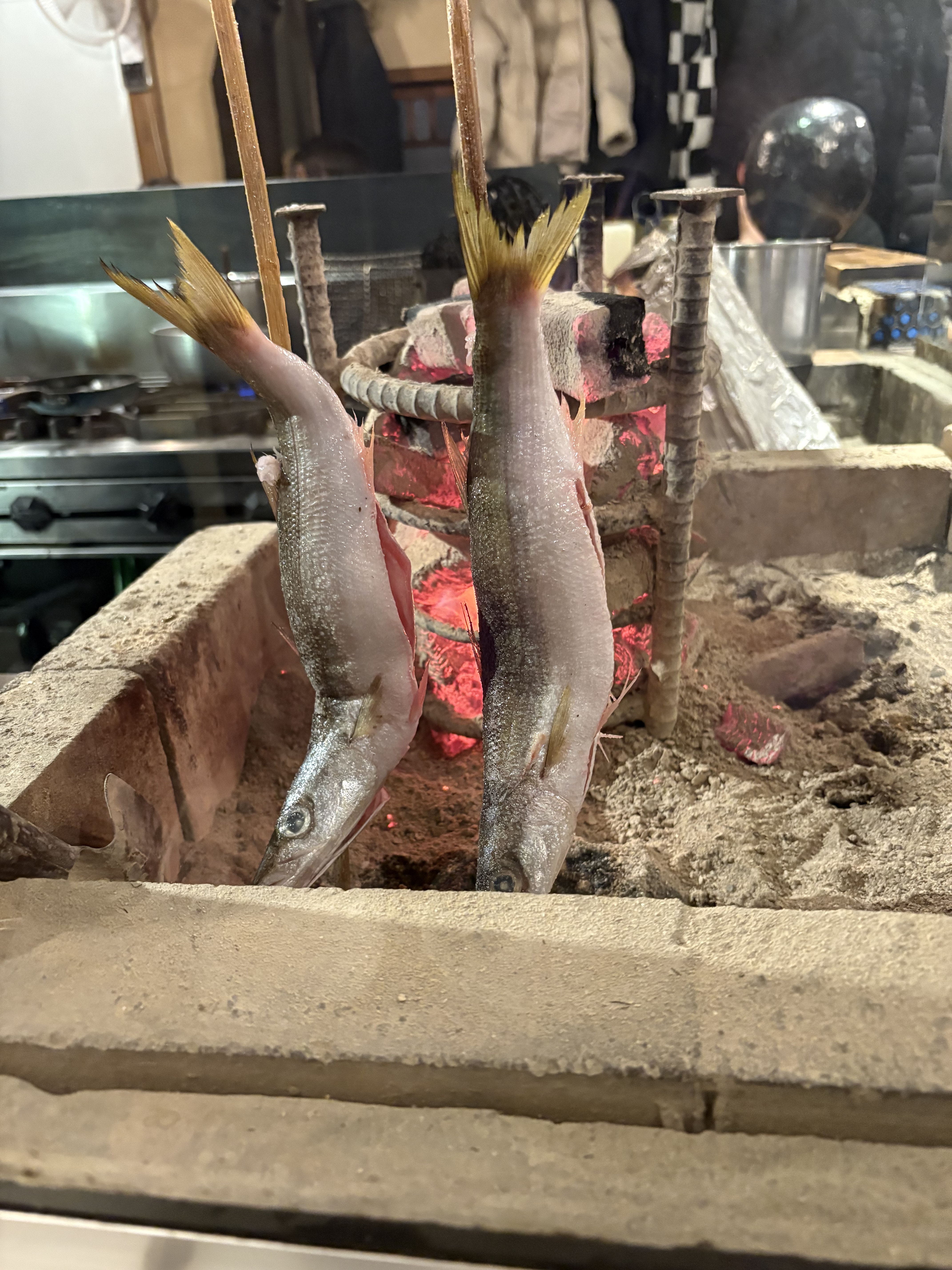 カマス焼いてるところ